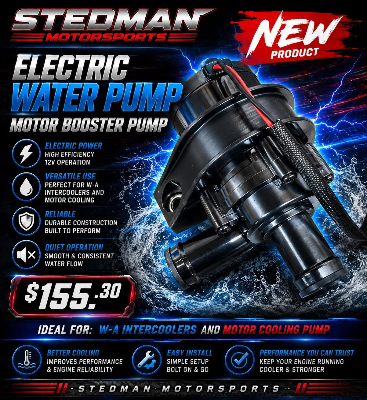 Electric Water Pump,(water air intercoolers)