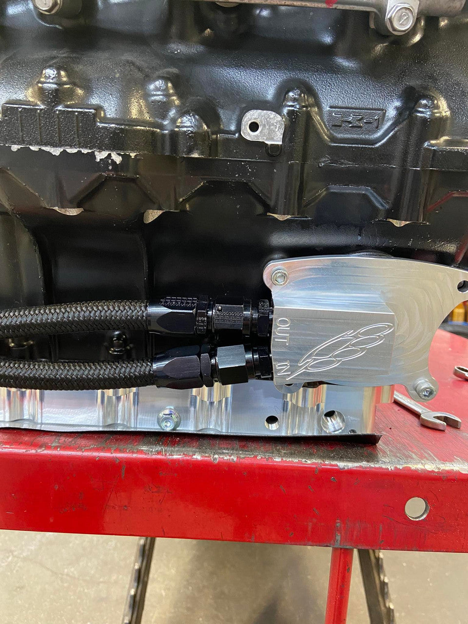 Kawasaki ZX14 Remote Oil Filter Mount
