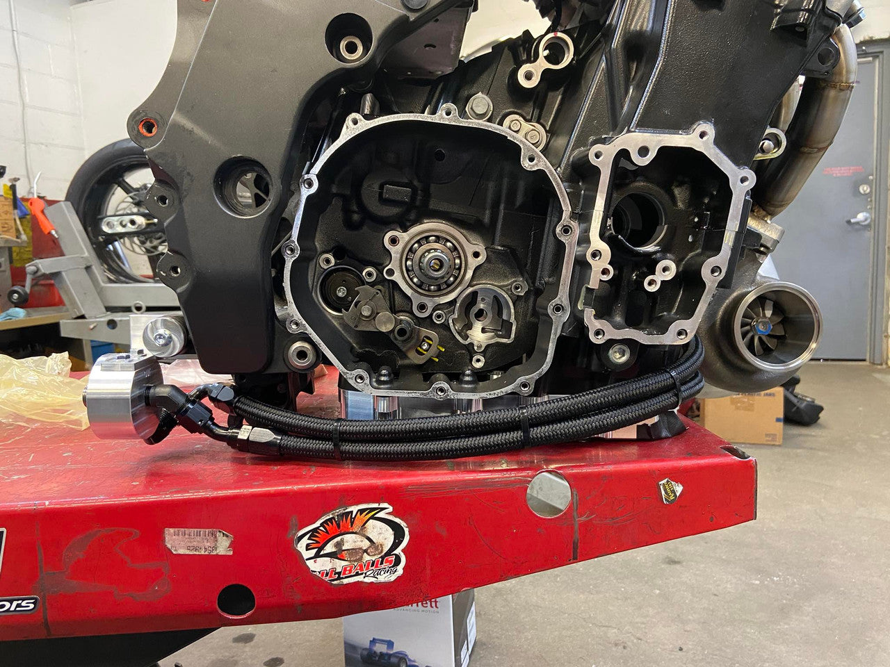 Kawasaki ZX14 Remote Oil Filter Mount