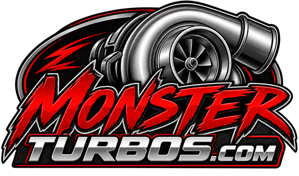 Monster Turbos red and chrome turbo logo