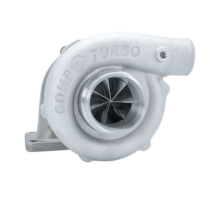 Comp Turbo CT3RX air-cooled turbo reference photo; T3 housing shown, selected product uses .82 A/R V-band housing